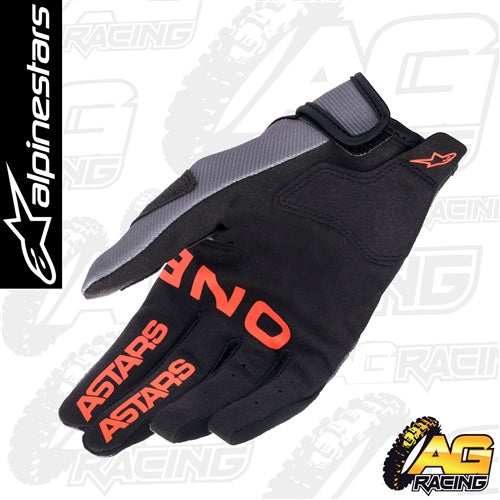 Alpinestars 2023 Radar Magnet Neon Red Gloves