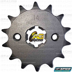 Apico Steel Front Sprocket 428 Pitch For Suzuki TSX 125 LC (Suzuki TS 125X) All 1984-1991