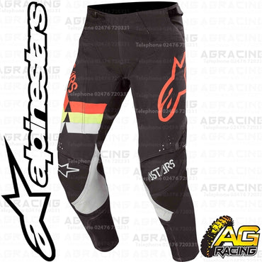 Alpinestars  Techstar Venom Black Red Fluo Yellow Fluo Pants Trousers