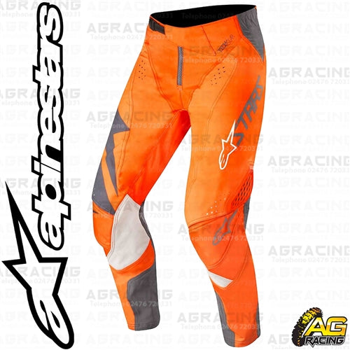 Alpinestars  Techstar Factory Anthracite Orange Fluo Pants Trousers