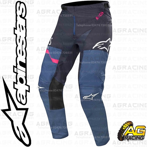Alpinestars  Racer Flagship Indigo Dark Navy Pink Fluo Pants Trousers
