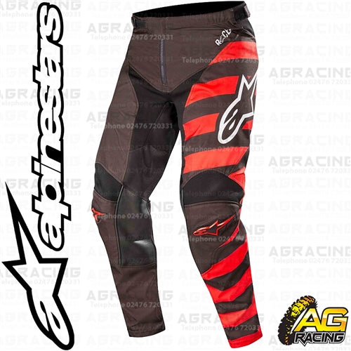Alpinestars  Racer Braap Black Red White Pants Trousers