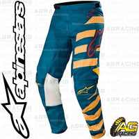 Alpinestars  Racer Braap Petrol Tan Maroon Pants Trousers