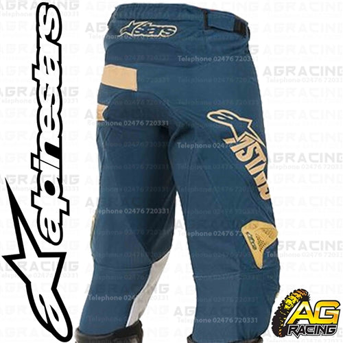 Alpinestars  Racer Braap Petrol Tan Maroon Pants Trousers