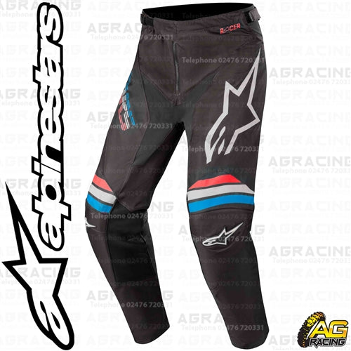 Alpinestars  Racer Braap Light Grey Black Pants Trousers