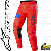 Alpinestars  Racer Tech Atomic Red Dark Navy Blue Pants Trousers