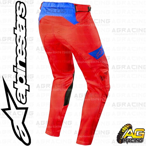 Alpinestars  Racer Tech Atomic Red Dark Navy Blue Pants Trousers