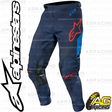 Alpinestars  Racer Tech Compass Dark Navy Mid Blue Burgundy Pants Trousers