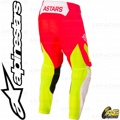 Alpinestars  Racer Factory Red Fluo White Yellow Fluo Pants Youth Children's Trousers