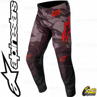 Alpinestars  Racer Tactical Black Gray Grey Camo Red Fluo Pants Youth Children's Trousers