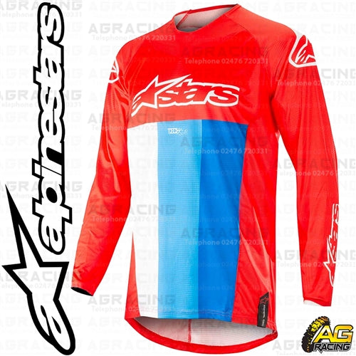 Alpinestars  Techstar Venom Red White Blue Race Jersey