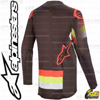 Alpinestars  Techstar Venom Black Red Fluo Yellow Fluo Race Jersey Shirt