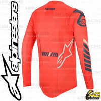 Alpinestars  SuperTech Bright Red Navy Off White Race Jersey Shirt