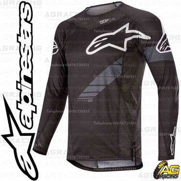 Alpinestars  Techstar Graphite Black Anthracite Race Jersey Shirt