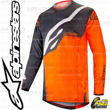 Alpinestars  Techstar Factory Anthracite Orange Fluo Race Jersey Shirt