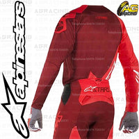 Alpinestars  Techstar Factory Red Burgundy Race Jersey Shirt