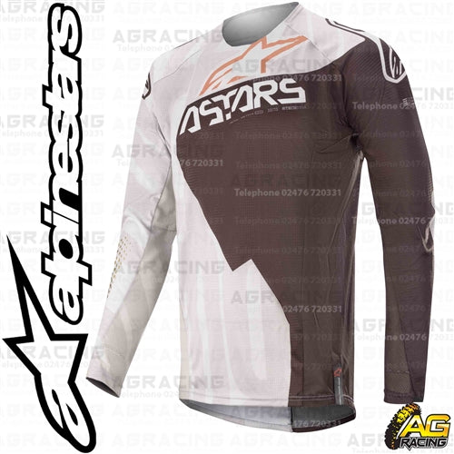 Alpinestars  Techstar Factory Metal Grey Black Copper Race Jersey Shirt