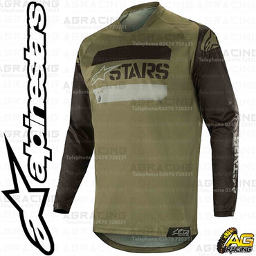Alpinestars  Racer Tactical Black Military Green Race Jersey