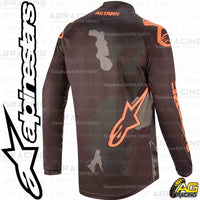 Alpinestars  Racer Tactical Black Grey Camo Orange Fluo Race Jersey