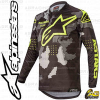 Alpinestars  Racer Tactical Black Grey Camo Yellow Fluo Race Jersey