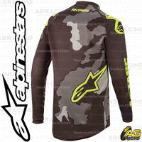 Alpinestars  Racer Tactical Black Grey Camo Yellow Fluo Race Jersey