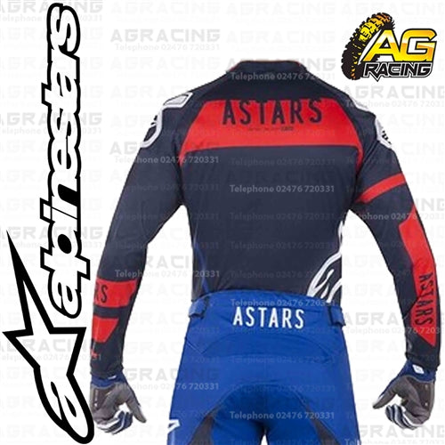 Alpinestars  Racer Flagship Dark Navy Blue Red Race Jersey