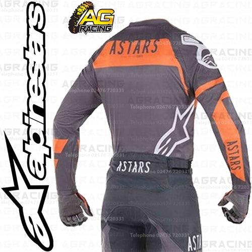 Alpinestars  Racer Flagship Mid Grey Anthracite Orange Fluo Race Jersey