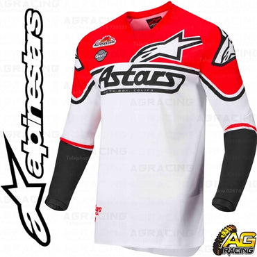 Alpinestars  Racer Flagship White Red Fluo Black Race Jersey