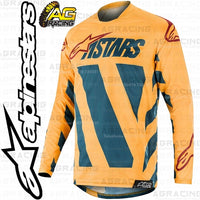 Alpinestars  Racer Braap Petrol Tan Maroon Race Jersey