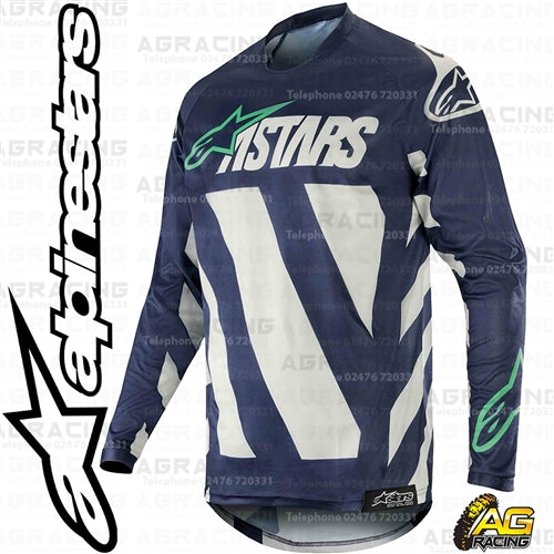 Alpinestars  Racer Braap Cool Grey Dark Navy Teal Race Jersey