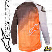 Alpinestars  Racer Supermatic Light Grey Orange Fluo Black Race Jersey