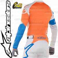 Alpinestars  Racer Tech Atomic Cool Grey Mid Blue Orange Fluo Race Jersey