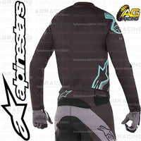 Alpinestars  Racer Tech Compass Black Mid Grey Teal Race Jersey