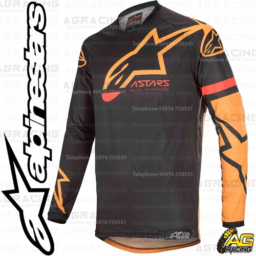 Alpinestars  Racer Tech Compass Black Orange Race Jersey