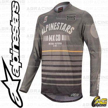 Alpinestars  Racer Tech Flagship Dark Grey Black Orange Race Jersey