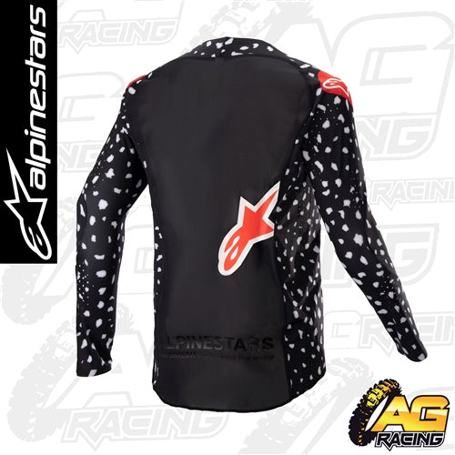 Alpinestars 2023 Racer North Black Neon Red Kids Jersey