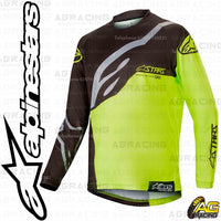Alpinestars  Racer Factory Black Yellow Fluo Youth Children's Race Jersey