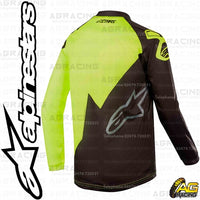 Alpinestars  Racer Factory Black Yellow Fluo Youth Children's Race Jersey