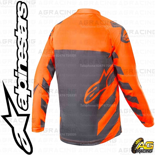 Alpinestars  Racer Braap Anthracite Orange Fluo Youth Children's Race Jersey