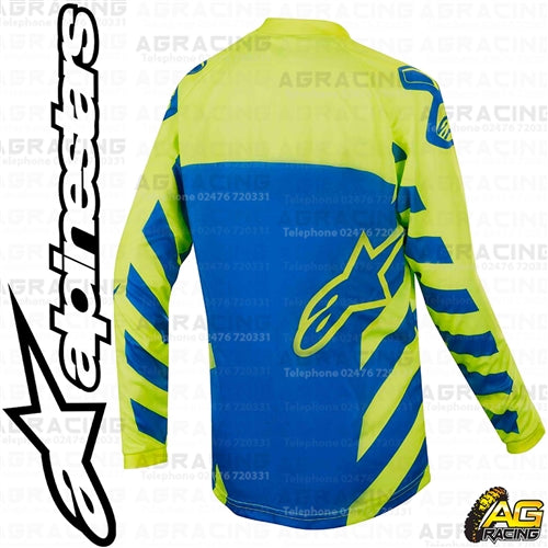 Alpinestars Racer Braap Blue Yellow Fluo Kids Jersey