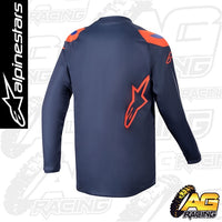 Alpinestars 2023 Racer Narin Night Navy Hot Orange Kids Jersey