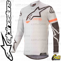 Alpinestars  Racer Braap Light Grey Black Youth Children's Race Jersey