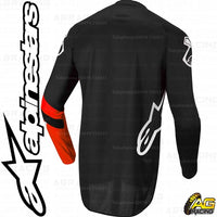 Alpinestars  Racer Chaser Black Bright Red Youth Children's Race Jersey