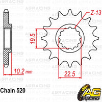 Apico Steel Front Sprocket 520 Pitch For Beta 350 Jonathan 2001-2002