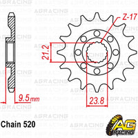 Apico Steel Front Sprocket 520 Pitch For Suzuki RMX 450Z 2010-2018