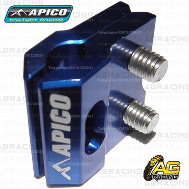 Apico Blue Brake Hose Line Clamp For Kawasaki KX 65 2000-2018 Motocross Enduro