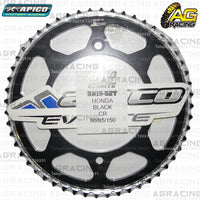 Apico Evolite Black Rear Sprocket 420 Pitch For Honda CR 80R 1986-2001