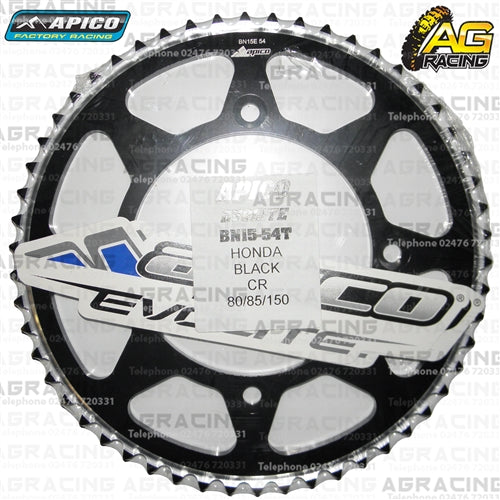 Apico Evolite Black Rear Sprocket 420 Pitch For Honda CR 80R 1986-2001