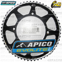 Apico Evolite Black Rear Sprocket 420 Pitch For Honda CR 80R 1986-2001
