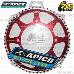 Apico Evolite Red Rear Sprocket 420 Pitch For Honda CRF 150R 2007-2018